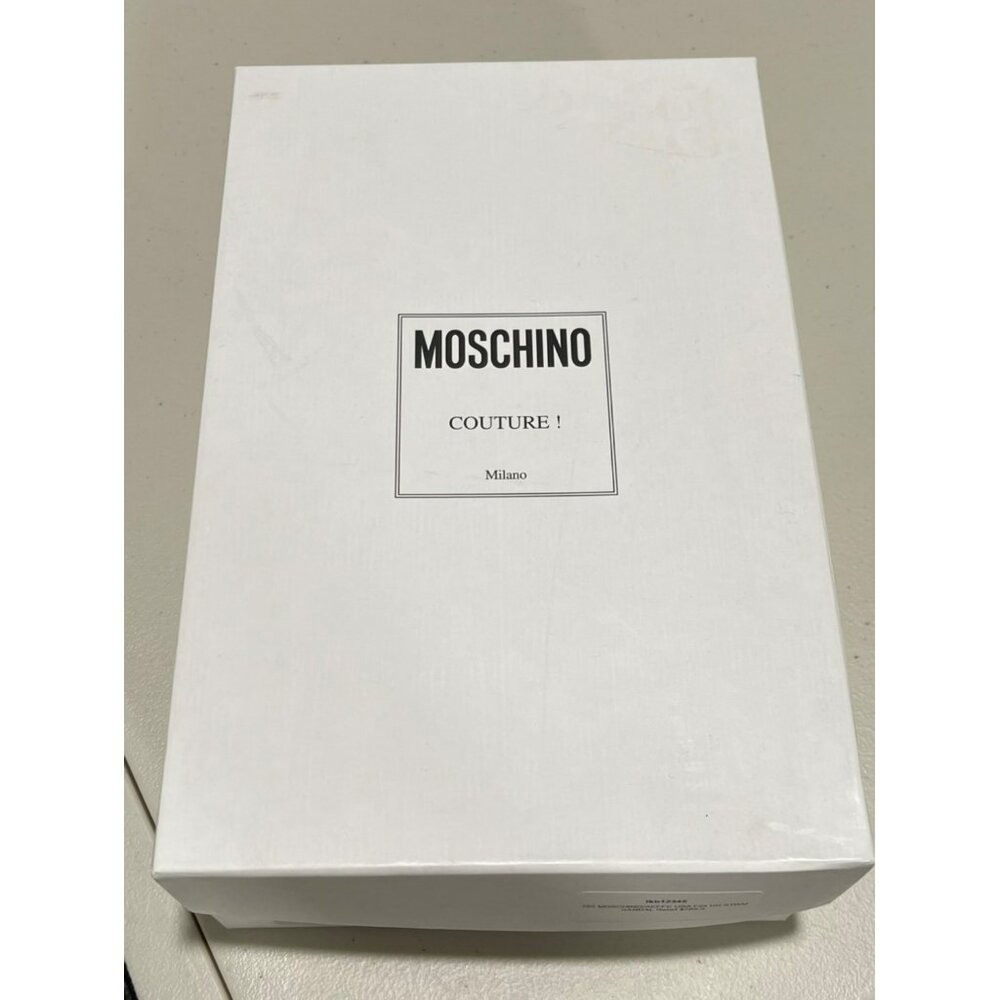 Moschino Snakeskin Pattern Heels - Black and White - Picture 6 of 8